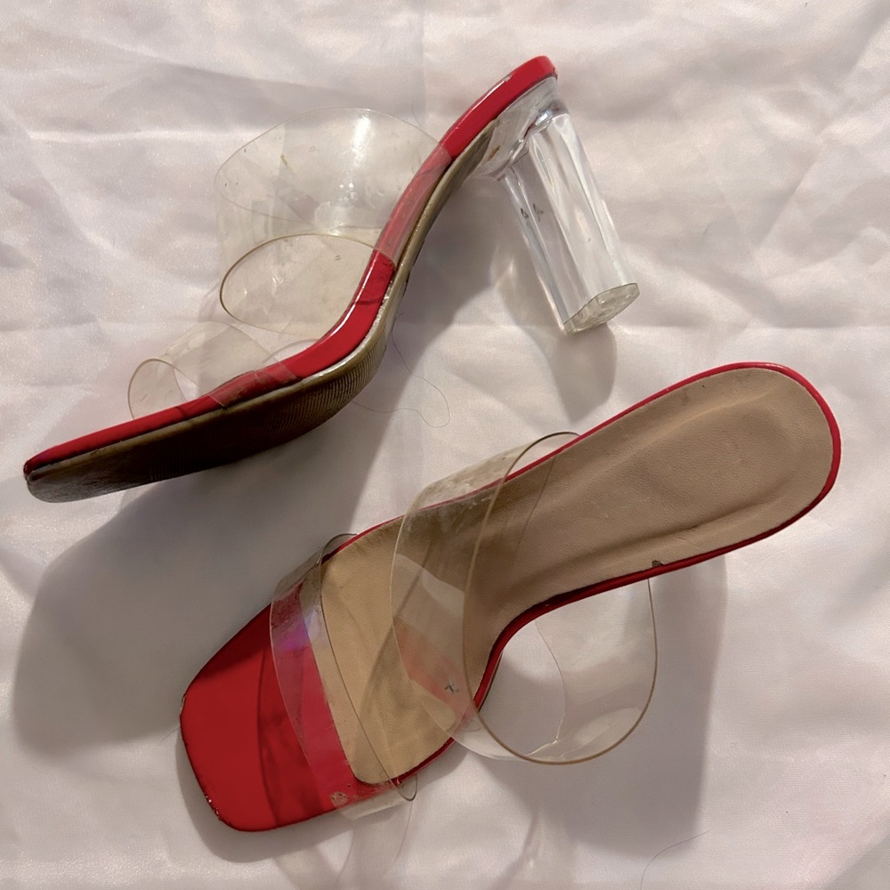 Heels With Clear Strap